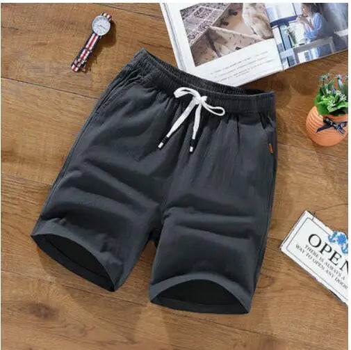 Shorts Masculinos de Algodão e Linho