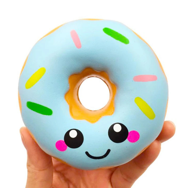 Donut Squishy Sorridente – O Brinquedo Perfeito para Relaxar e Divertir