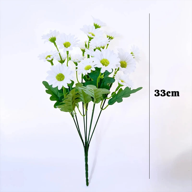 Buquês de Flores Artificiais - 21 Cabeças - Transforme Seu Espaço com Elegância