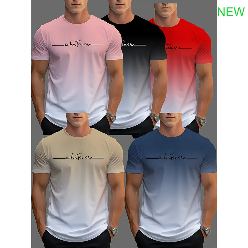 T-Shirts Esportivas Masculinas com Impressão 3D