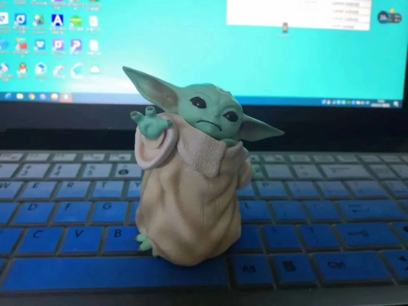 Brinquedos Estátua Baby Yoda - Star War- 8cm