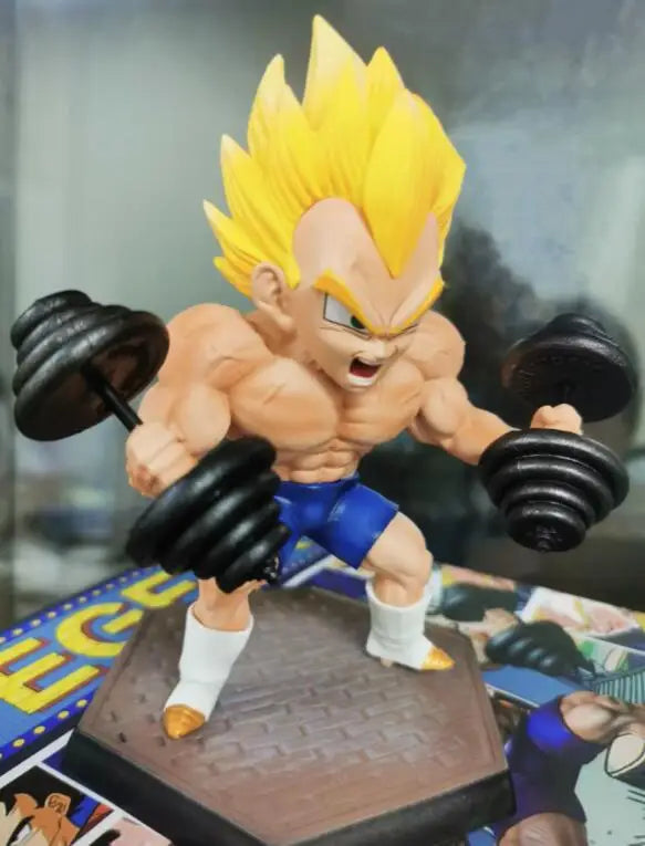 Dragon Ball Vegeta Musculação/Bodybuilding -  17cm