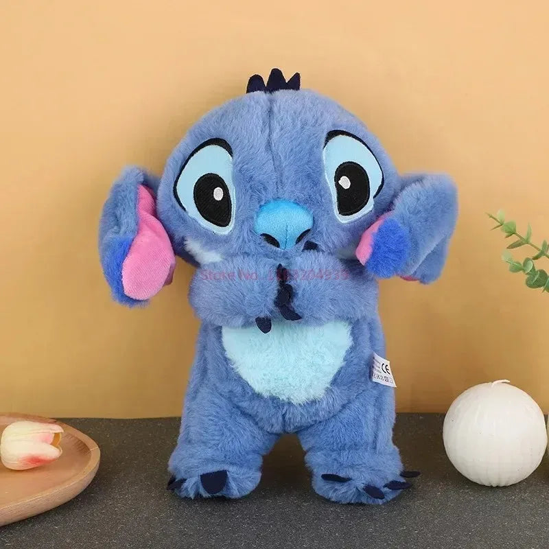 Pelúcia Stitch com movimentos de respiração, luzes e música calmante