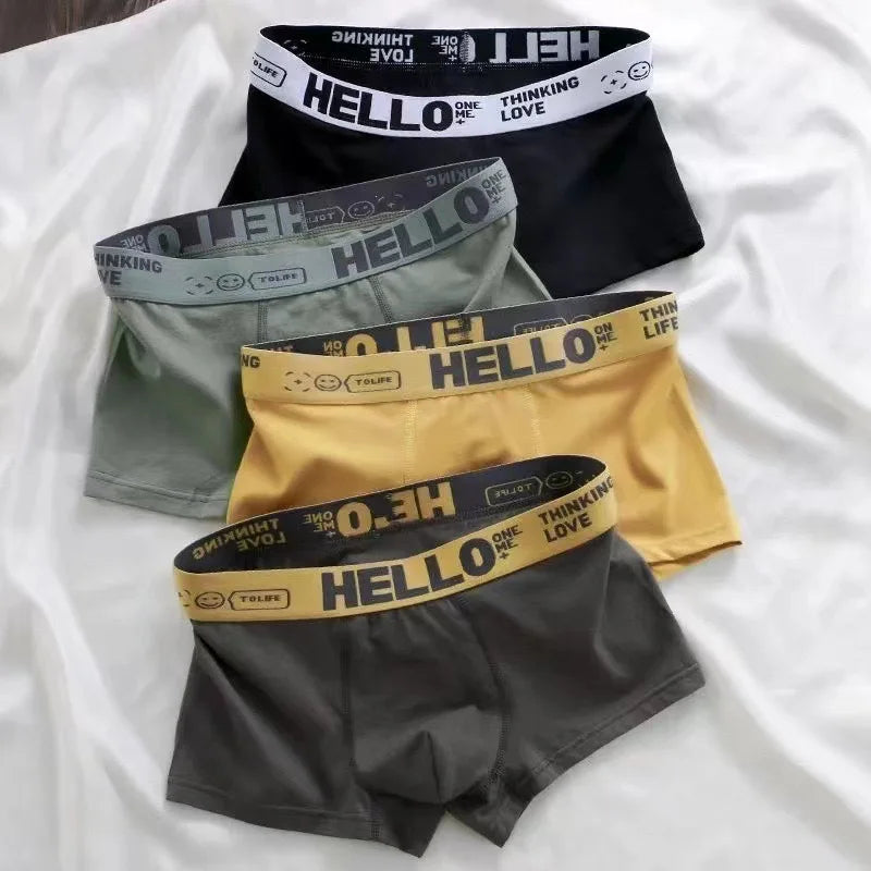 Kit de 5 Peças de Cuecas Boxers Estilosos e Confortáveis