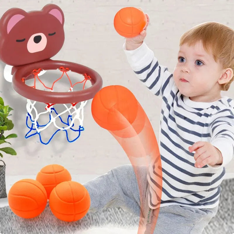 Conjunto de Brinquedos Ursinho Basquete – A Alegria do Banho